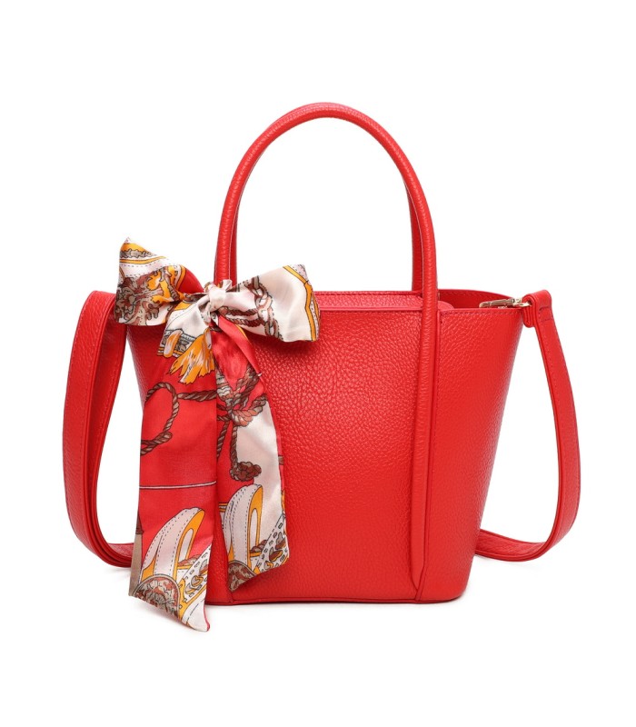 T11863 - Bolso con pañuelo y neceser compartimento amplio con bandolerea