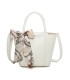 T11863 - Bolso con pañuelo y neceser compartimento amplio con bandolerea