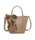 T11863 - Bolso con pañuelo y neceser compartimento amplio con bandolerea