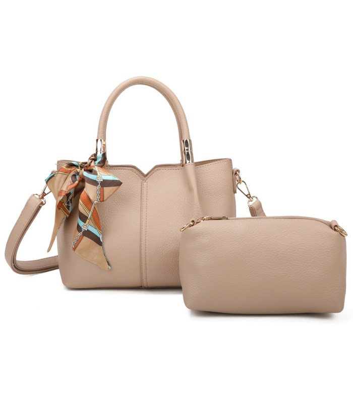 T11866 - Bolso rectangular amplio espacio con neceser a juego