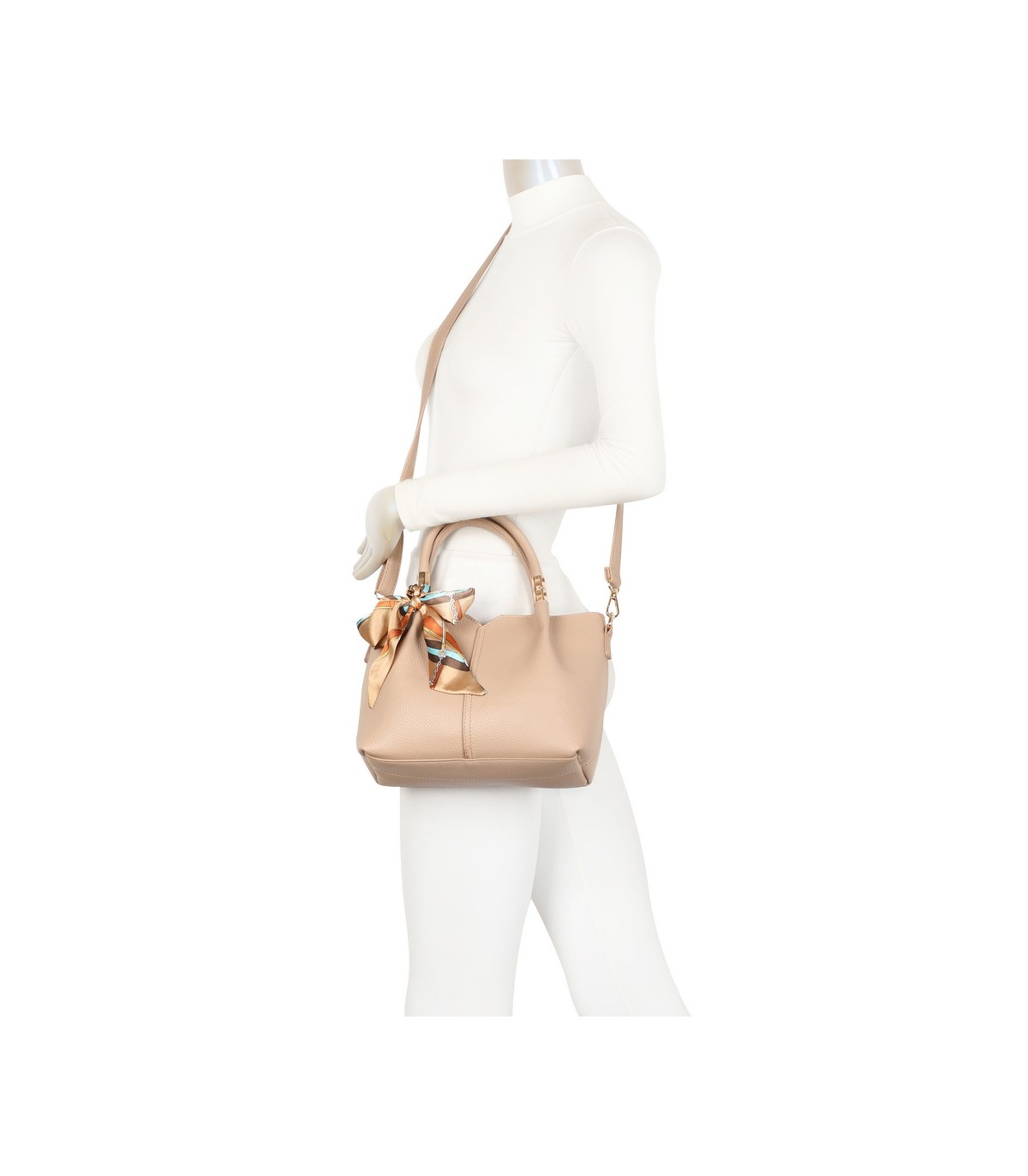 T11866 - Bolso rectangular amplio espacio con neceser a juego