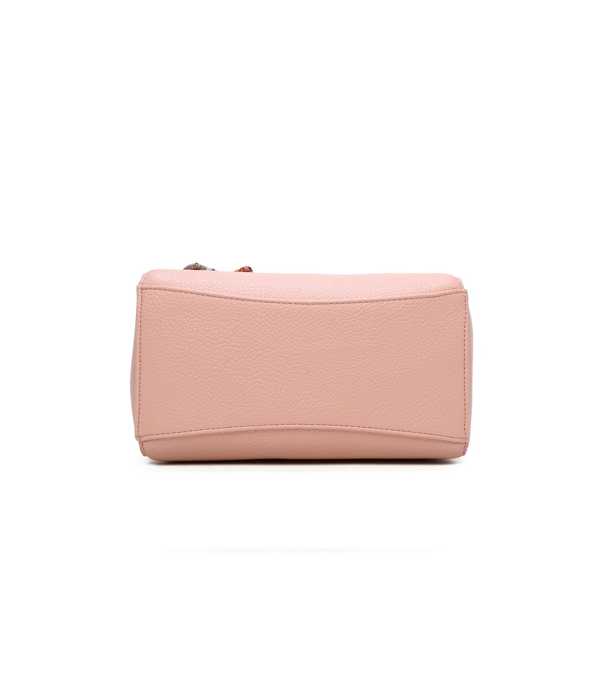T11868 - Bolso bandolera cuadrado con pañuelo gran espacio interior