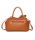 T11869 - Bolso con bolsillo externo trasero y bandolera tiene un pañuelo de colores