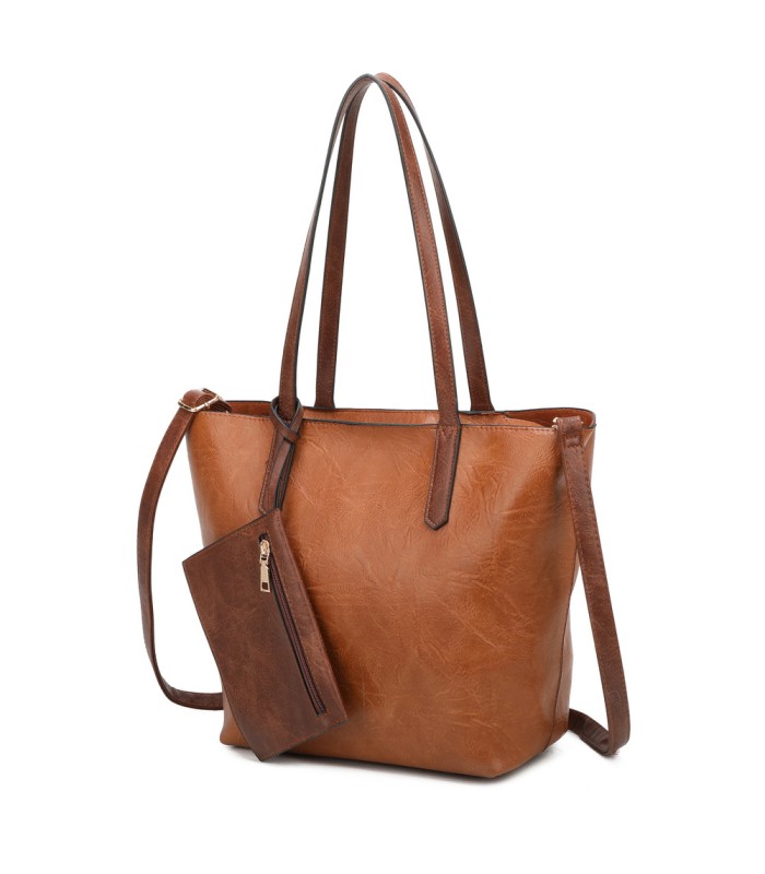 T11845 - Bolso con monedero externo y neceser bandolera y asa grandes para cruzar