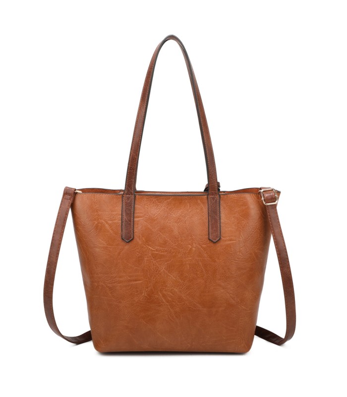 T11845 - Bolso con monedero externo y neceser bandolera y asa grandes para cruzar
