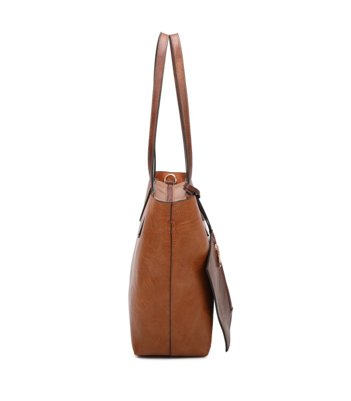 T11845 - Bolso con monedero externo y neceser bandolera y asa grandes para cruzar