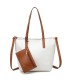 T11845 - Bolso con monedero externo y neceser bandolera y asa grandes para cruzar
