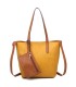 T11845 - Bolso con monedero externo y neceser bandolera y asa grandes para cruzar