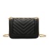 T11838 - Bolso rectangular con textura y cierre de botón imantado con bandolera larga y de cadena dorada