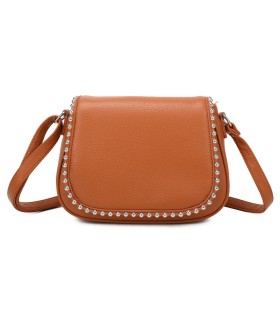 T11860 - Bolso bandolera con cuentas de adorno