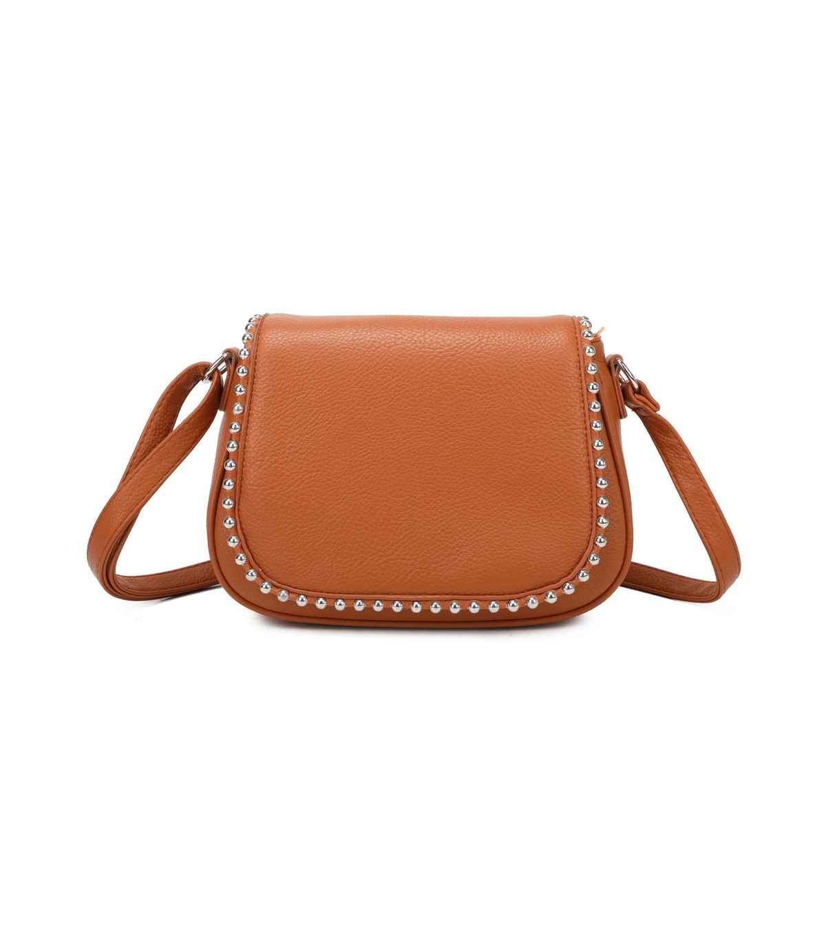 T11860 - Bolso bandolera con cuentas de adorno