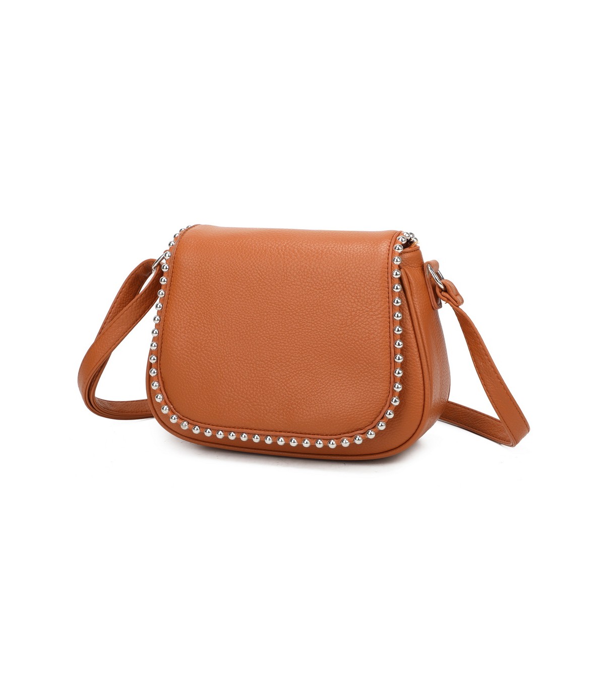 T11860 - Bolso bandolera con cuentas de adorno