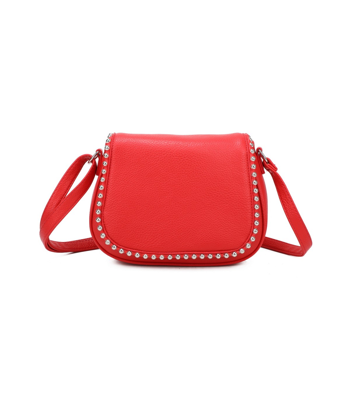 T11860 - Bolso bandolera con cuentas de adorno