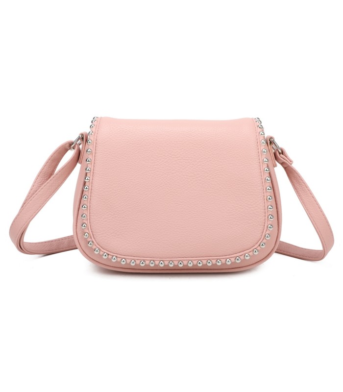 T11860 - Bolso bandolera con cuentas de adorno