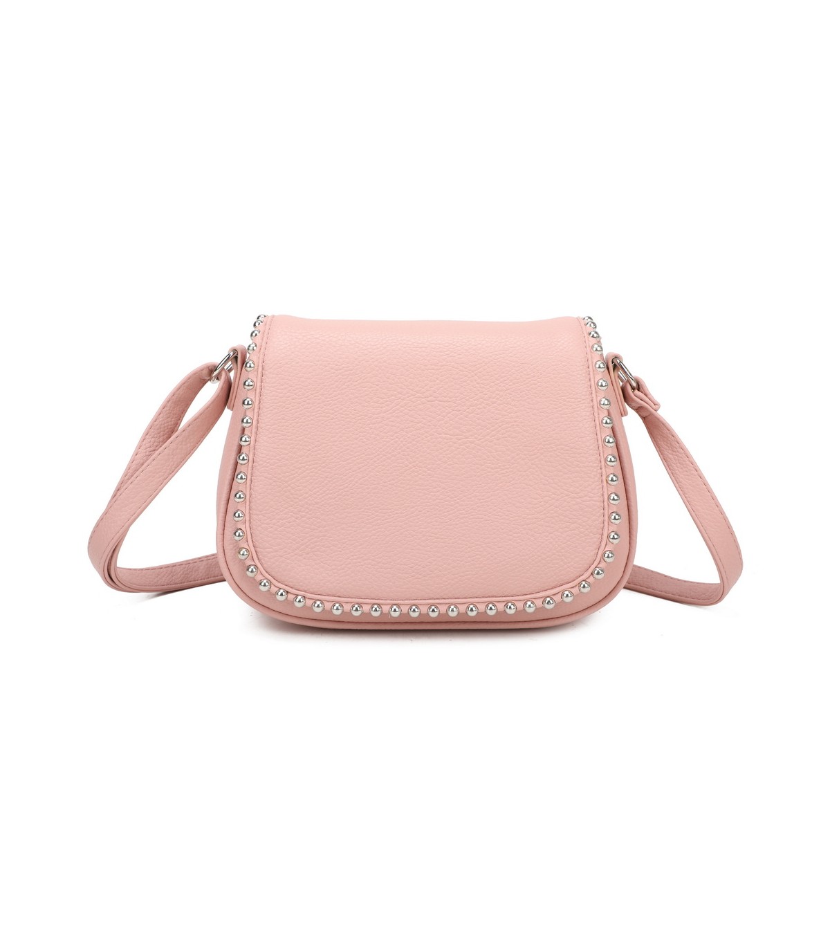 T11860 - Bolso bandolera con cuentas de adorno