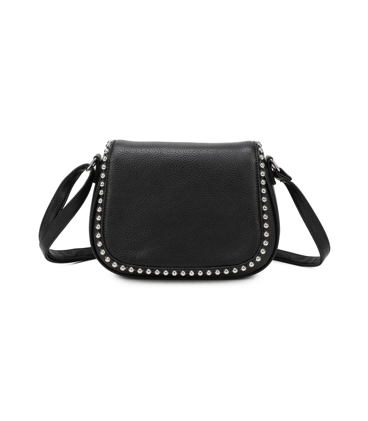 T11860 - Bolso bandolera con cuentas de adorno