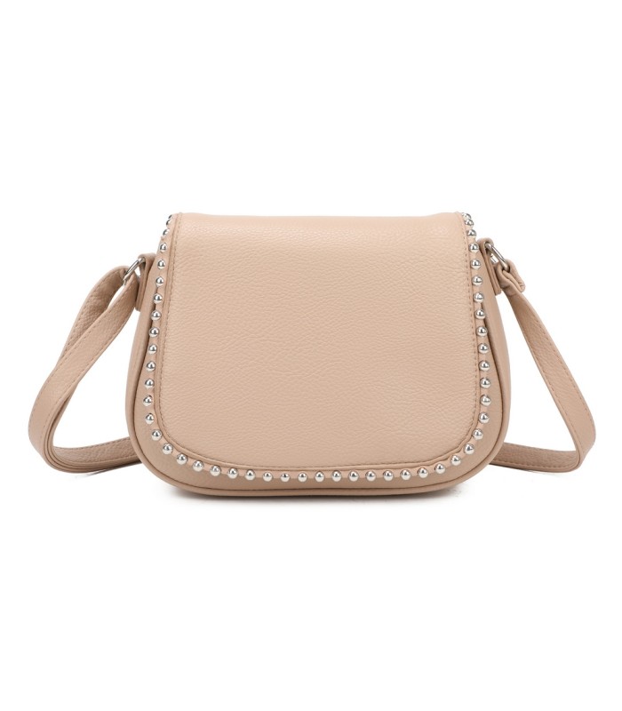 T11860 - Bolso bandolera con cuentas de adorno