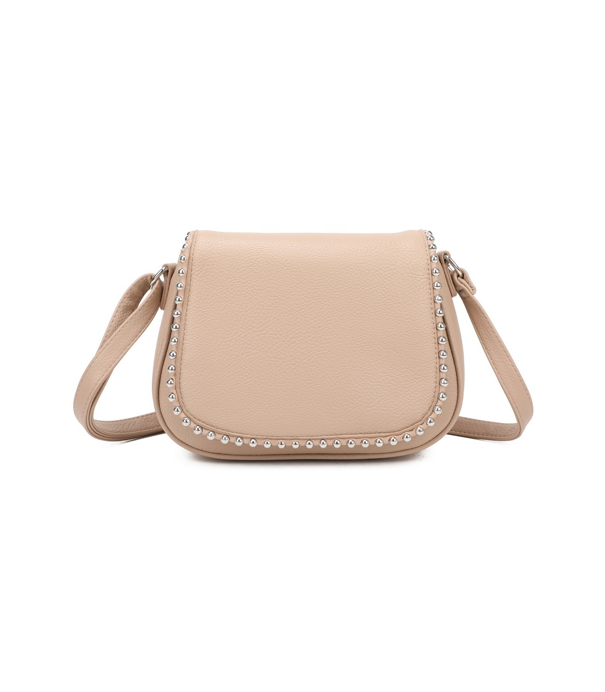 T11860 - Bolso bandolera con cuentas de adorno