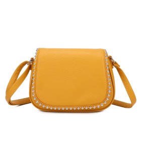 T11860 - Bolso bandolera con cuentas de adorno