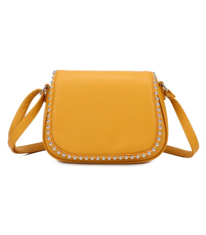 T11860 - Bolso bandolera con cuentas de adorno