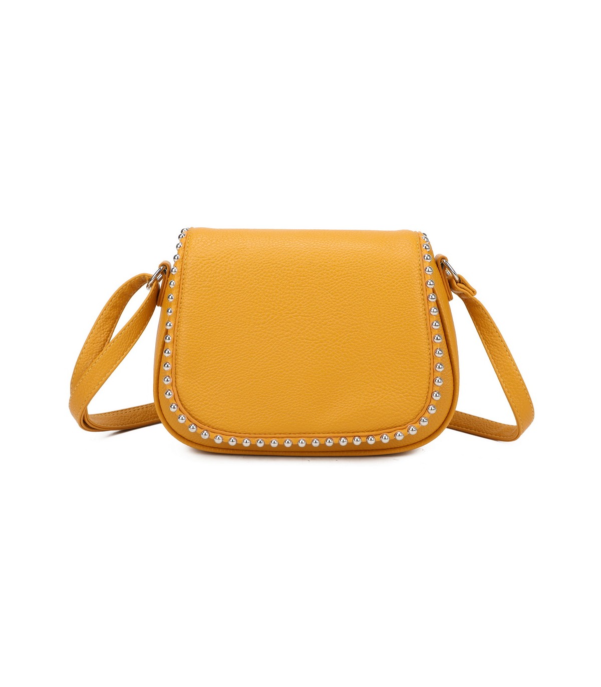 T11860 - Bolso bandolera con cuentas de adorno