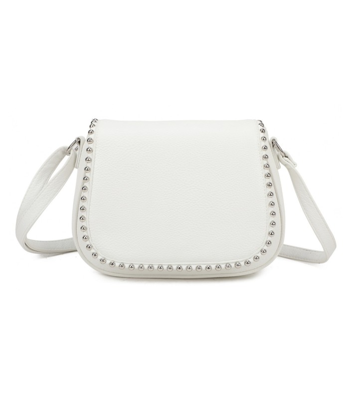 T11860 - Bolso bandolera con cuentas de adorno