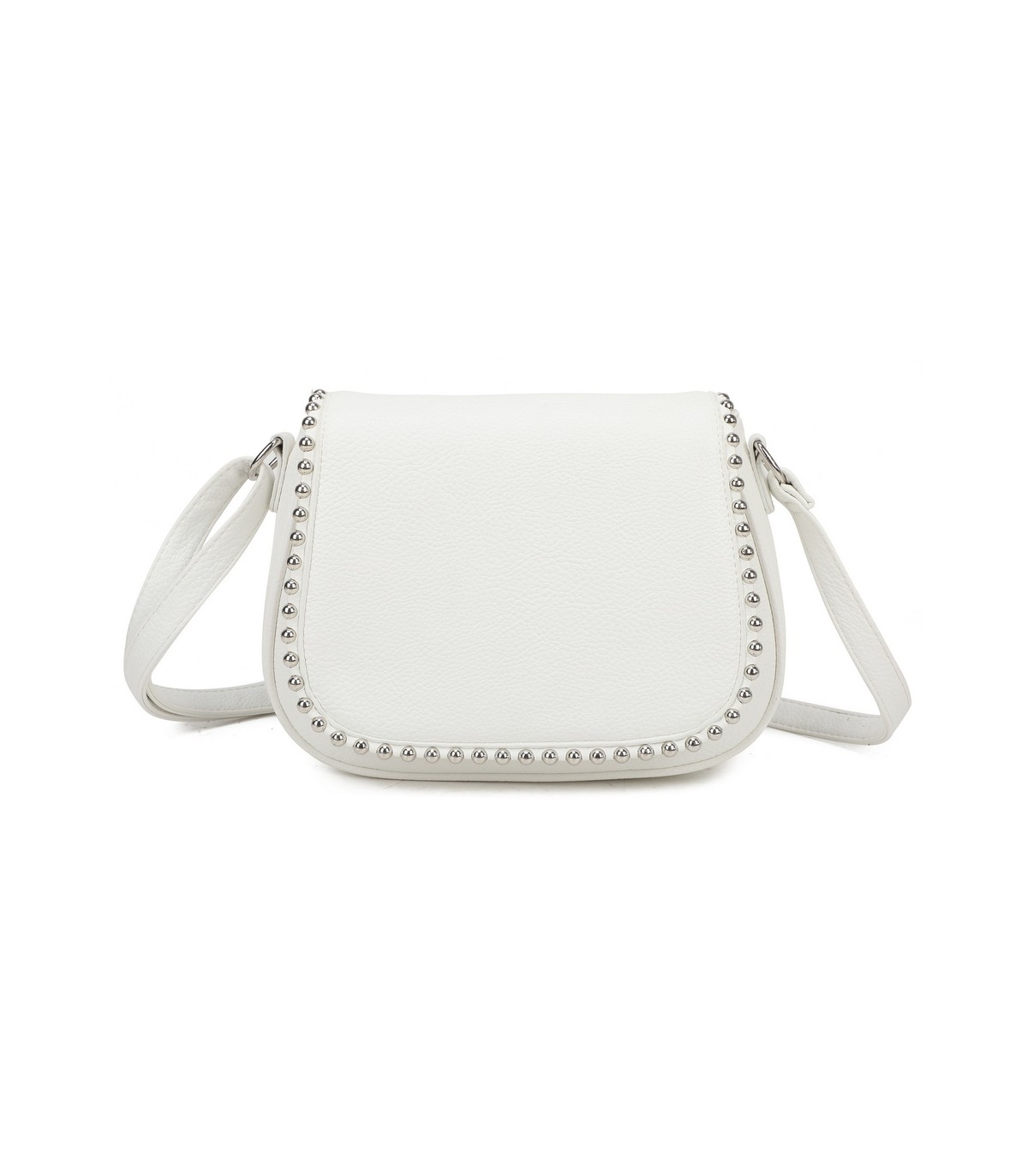 T11860 - Bolso bandolera con cuentas de adorno