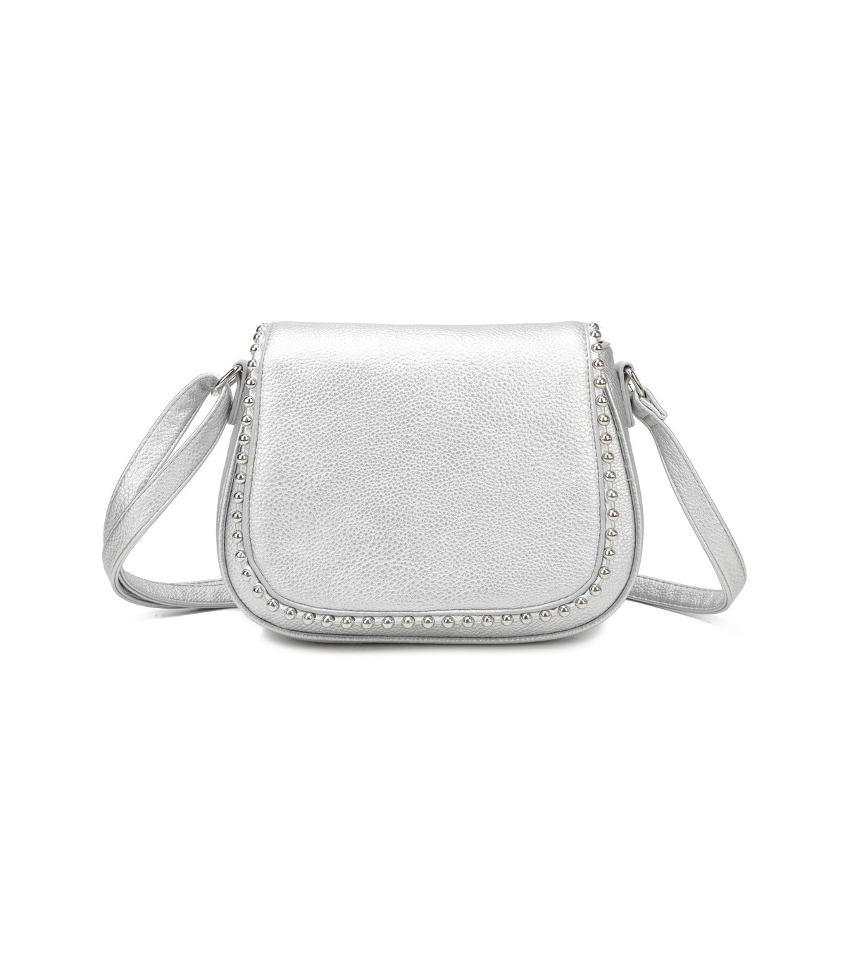 T11860 - Bolso bandolera con cuentas de adorno