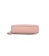 T11858 - Bolso bandolera de media luna de colores pastel asa grande y bolsillo externo trasero