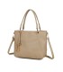 T11854 - Bolso con neceser y amplio espacio con borla de color a juego