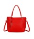 T11854 - Bolso con neceser y amplio espacio con borla de color a juego