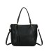 T11854 - Bolso con neceser y amplio espacio con borla de color a juego