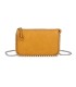 T11850 - Bolso rectangular con bandolera y cuentas de adorno y monedero interior