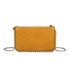 T11850 - Bolso rectangular con bandolera y cuentas de adorno y monedero interior