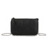 T11850 - Bolso rectangular con bandolera y cuentas de adorno y monedero interior