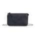 T11850 - Bolso rectangular con bandolera y cuentas de adorno y monedero interior