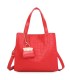 T11895- Bolso bandolera con varios compartimientos y accesorio colgante