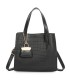 T11895- Bolso bandolera con varios compartimientos y accesorio colgante