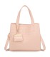 T11895- Bolso bandolera con varios compartimientos y accesorio colgante