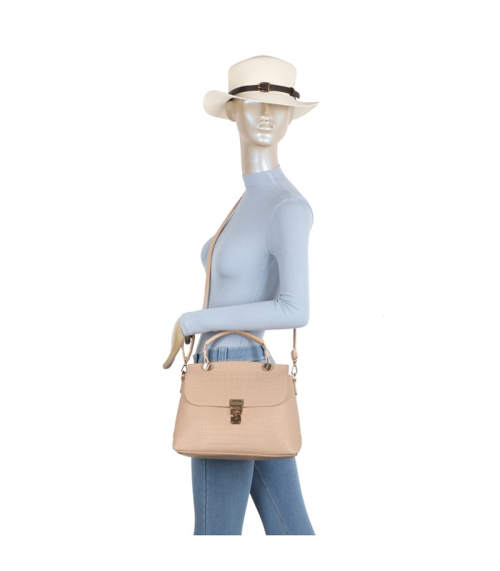 T11893-Bolso bandolera con textura cuarteada