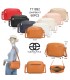 T11892- Bolso rectangular con diversos compartimentos con textura cuarteada