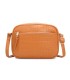 T11892- Bolso rectangular con diversos compartimentos con textura cuarteada