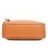 T11892- Bolso rectangular con diversos compartimentos con textura cuarteada