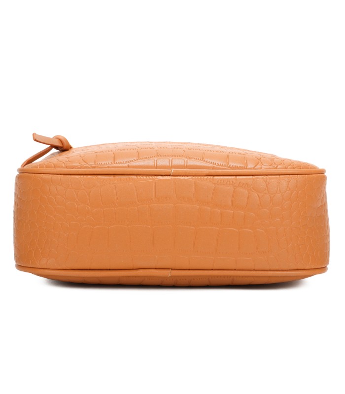 T11892- Bolso rectangular con diversos compartimentos con textura cuarteada