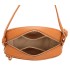 T11892- Bolso rectangular con diversos compartimentos con textura cuarteada