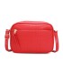 T11892- Bolso rectangular con diversos compartimentos con textura cuarteada