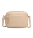 T11892- Bolso rectangular con diversos compartimentos con textura cuarteada