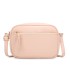T11892- Bolso rectangular con diversos compartimentos con textura cuarteada