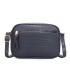 T11892- Bolso rectangular con diversos compartimentos con textura cuarteada