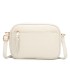 T11892- Bolso rectangular con diversos compartimentos con textura cuarteada